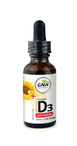 GNA Naturals Vitamin D3 2500IU Liquid Drops