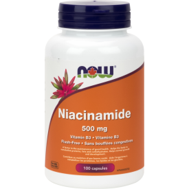 NOW Niacinamide 500mg 100 Capsules