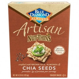 Blue Diamond Artisan Nut Thins Chia Seed 120g